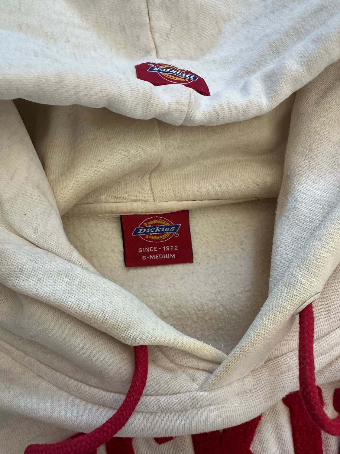 디키즈 오트밀 레드 자수로고 후드티 상품이미지7