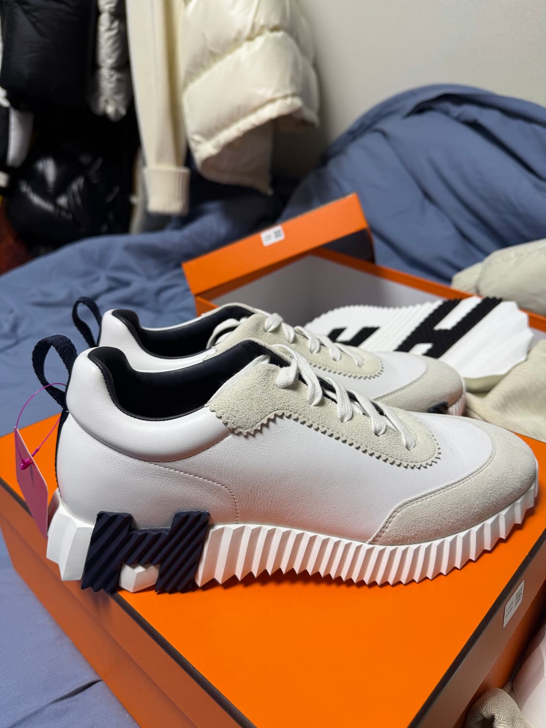 [40] 에르메스 고트스킨 바운싱 스니커즈 상품이미지1