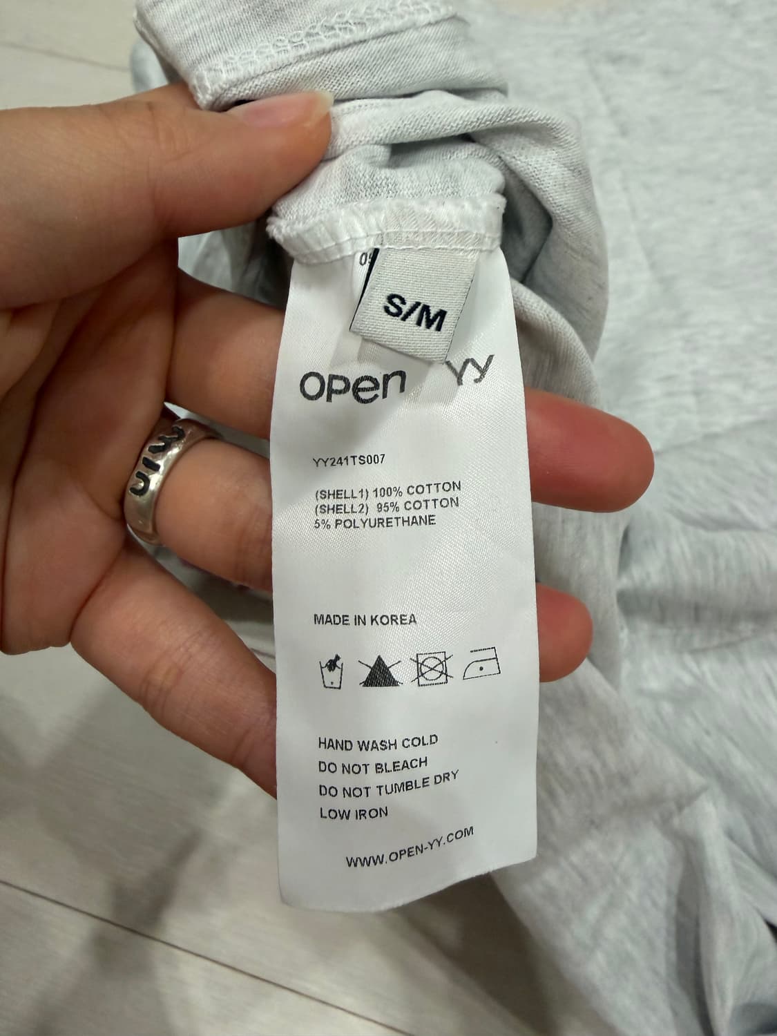 PREMIUM ROSE TEE, GREY 상품이미지4
