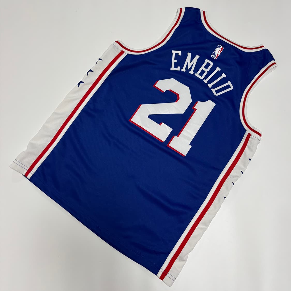 나이키 NBA 필라델피아 세븐티식서스 조엘 엠비드 어센틱 저지 상품이미지4