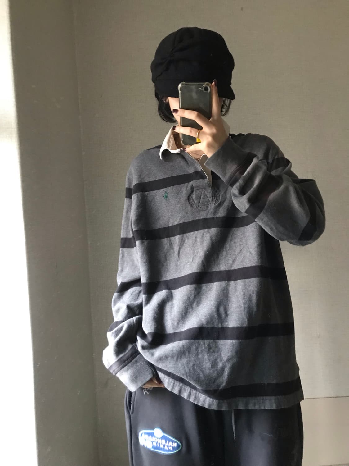 폴로 그레이 스트라이프 럭비티셔츠 상품이미지5