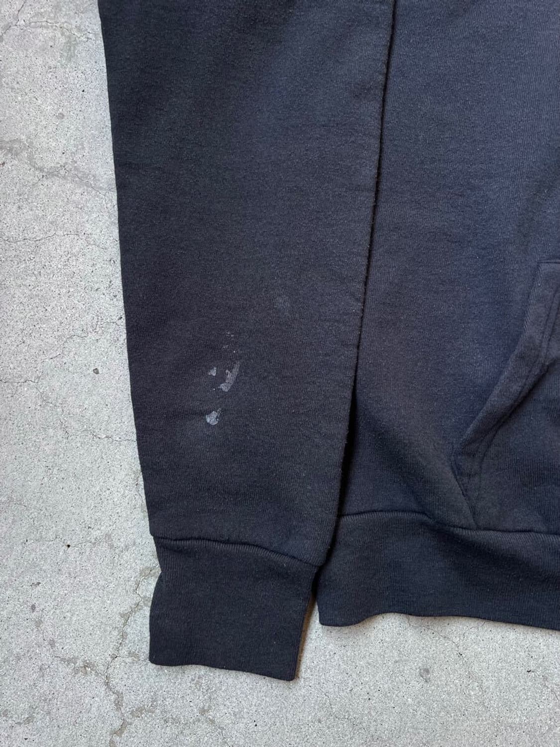 90s USA제 Fruit of the Loom 블랙 스웨트 후디 상품이미지4