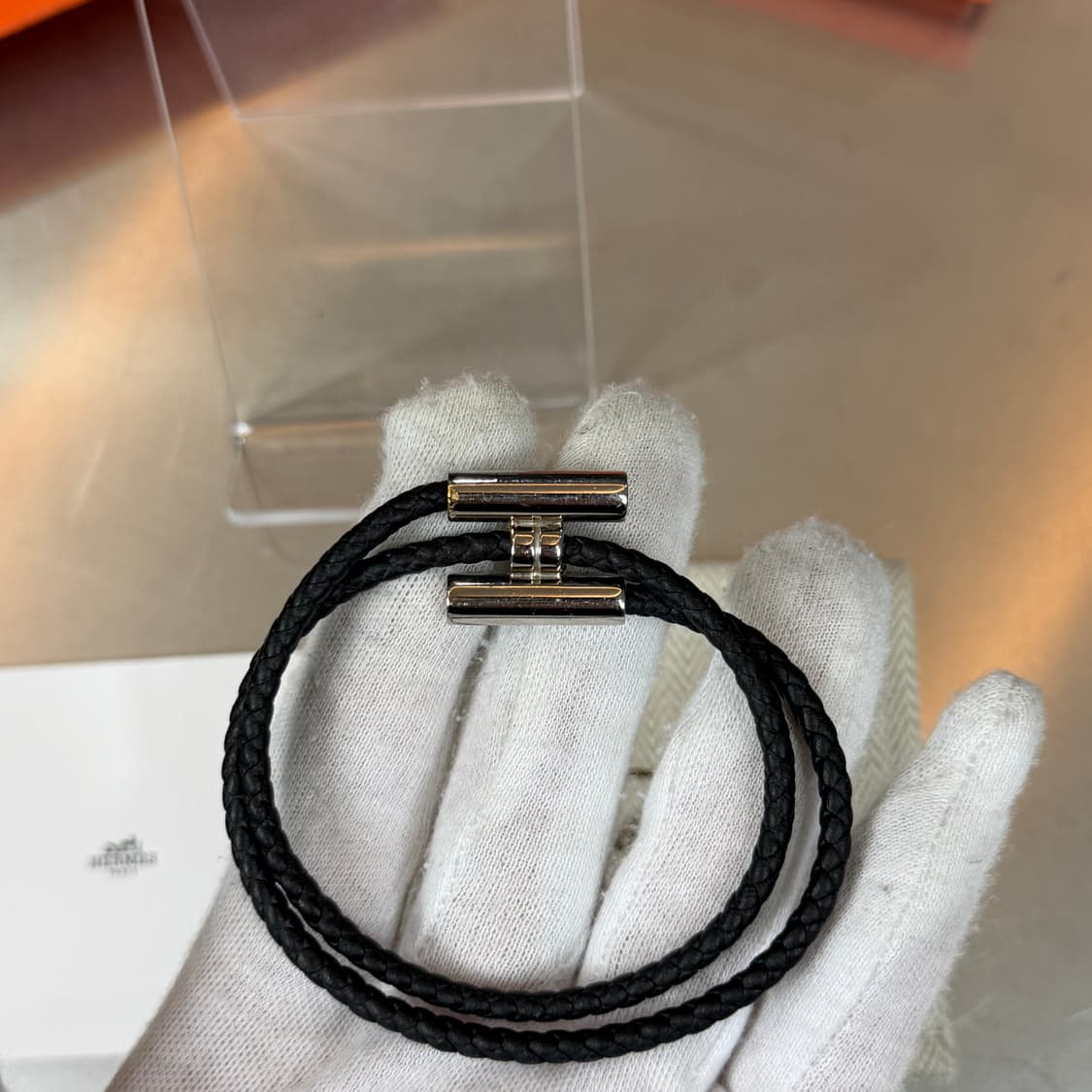 [리오브] 에르메스 투니스 트레세 스위프트 카프스킨 팔찌 상품이미지3