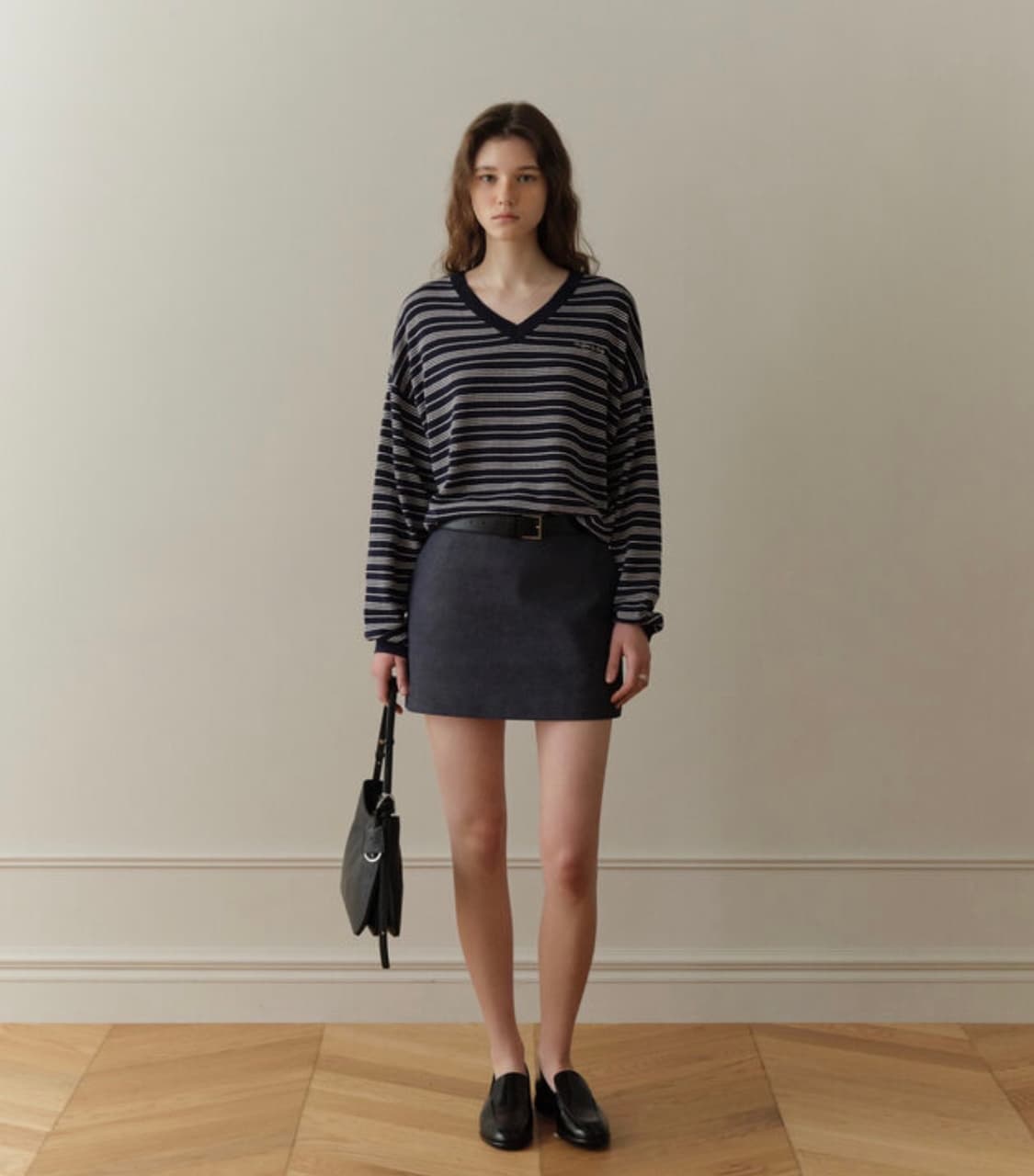 FYEO 포유온 if stripe v-neck knit 니트 포유어아이즈 상품이미지2