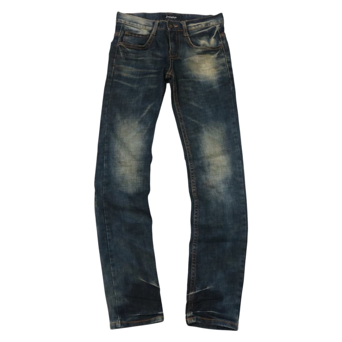 Jukebox 쥬크박스 빈티지 워싱 백포켓 지퍼 디테일 데님 팬츠 상품이미지1