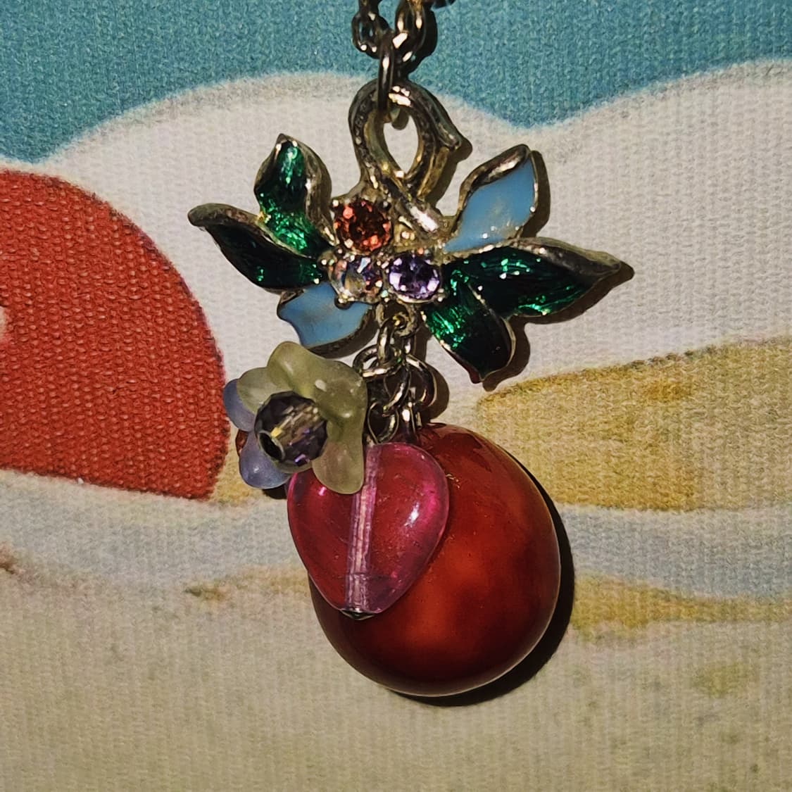 07s 안나수이 빅 체리&꽃잎 레이어드 목걸이 상품이미지10