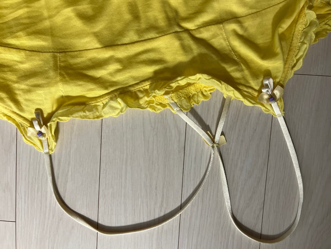 끈나시 디테일 슬리브리스  상품이미지2