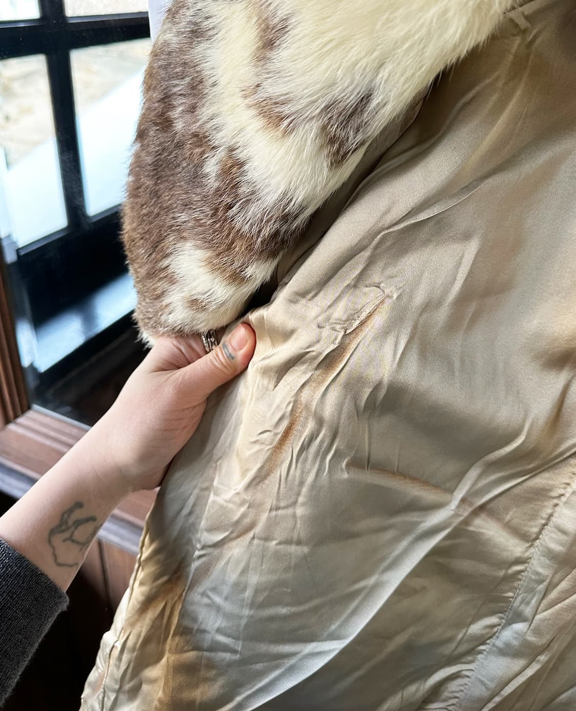 JPV fur mixed mid jacket 상품이미지8