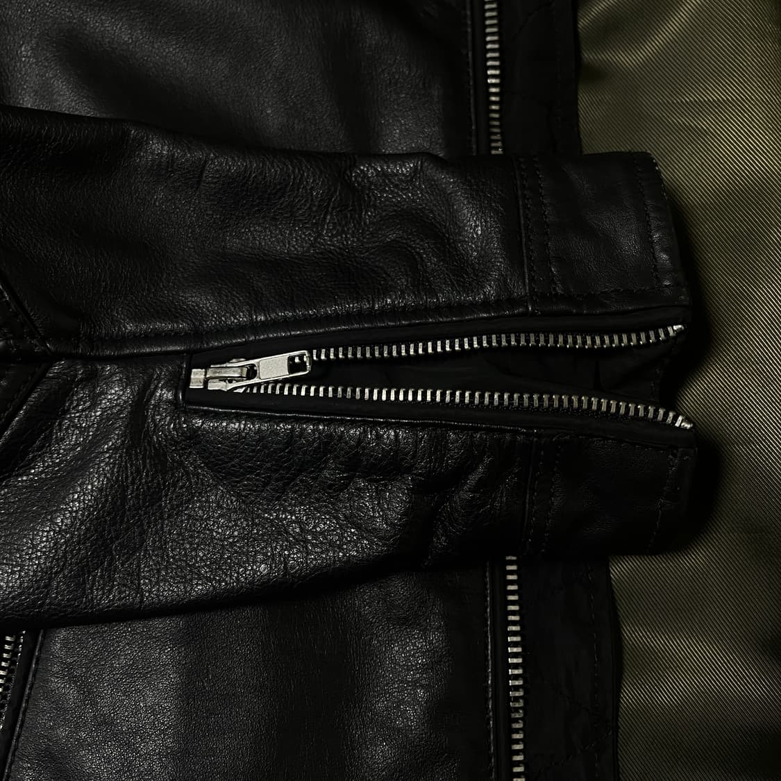 디젤 superior 소가죽 자켓 블랙 상품이미지3