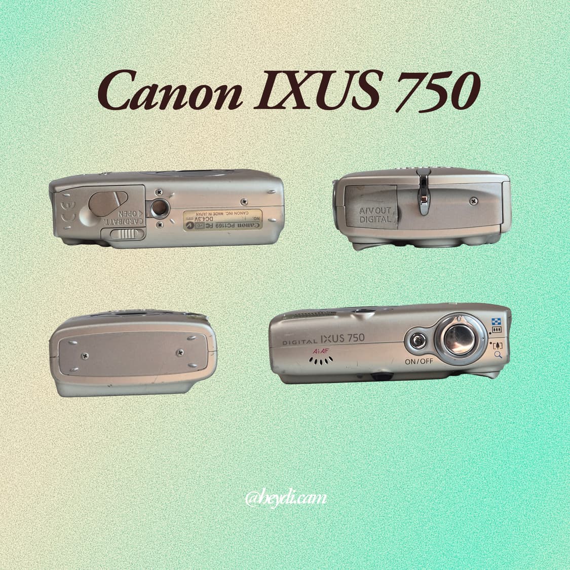 (아일릿 원희) 캐논 ixus750 IXY700 골드 상품이미지2