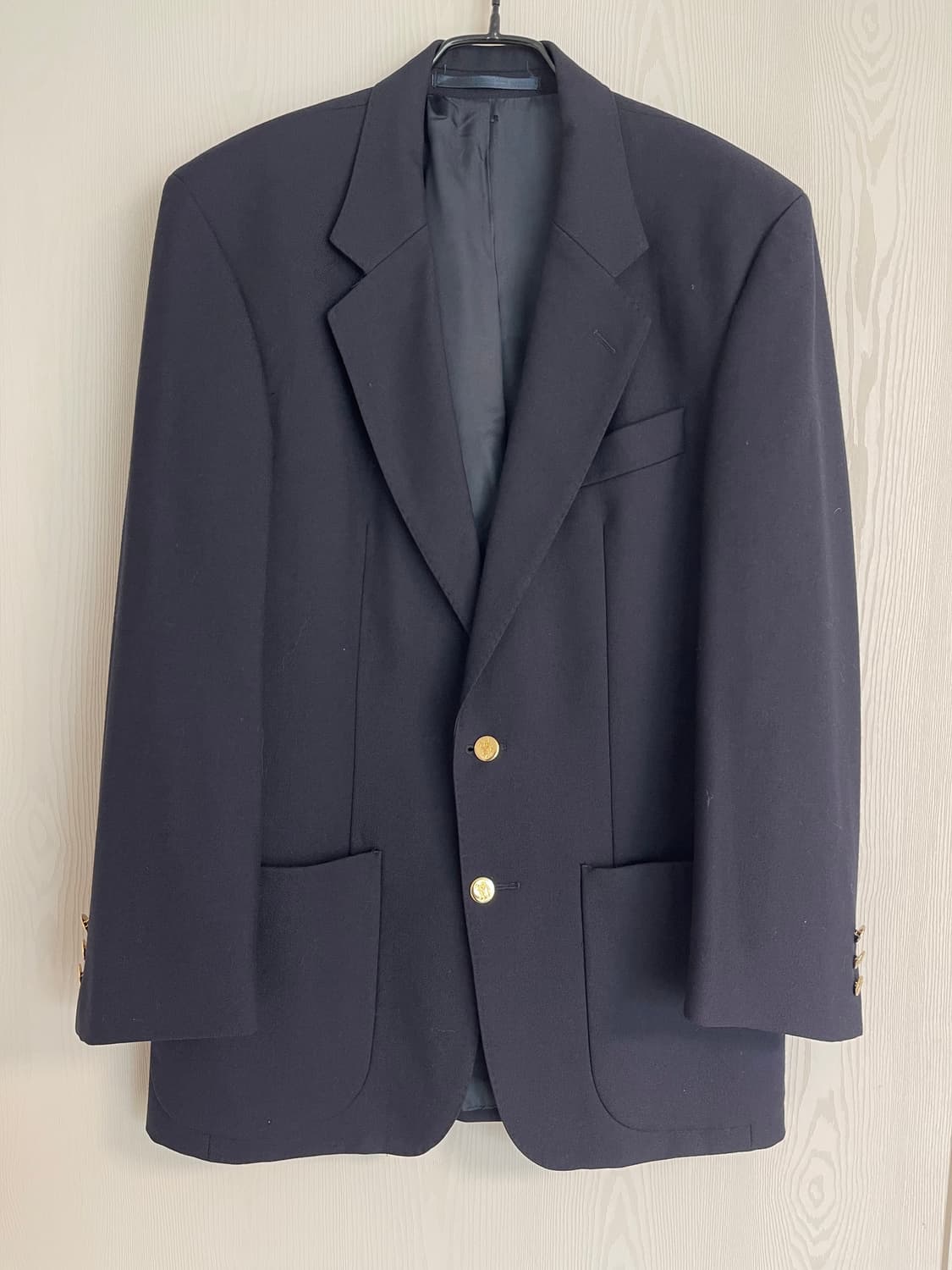 버버리 런던 영국판 네이비 금장 투버튼 블레이저100 상품이미지1