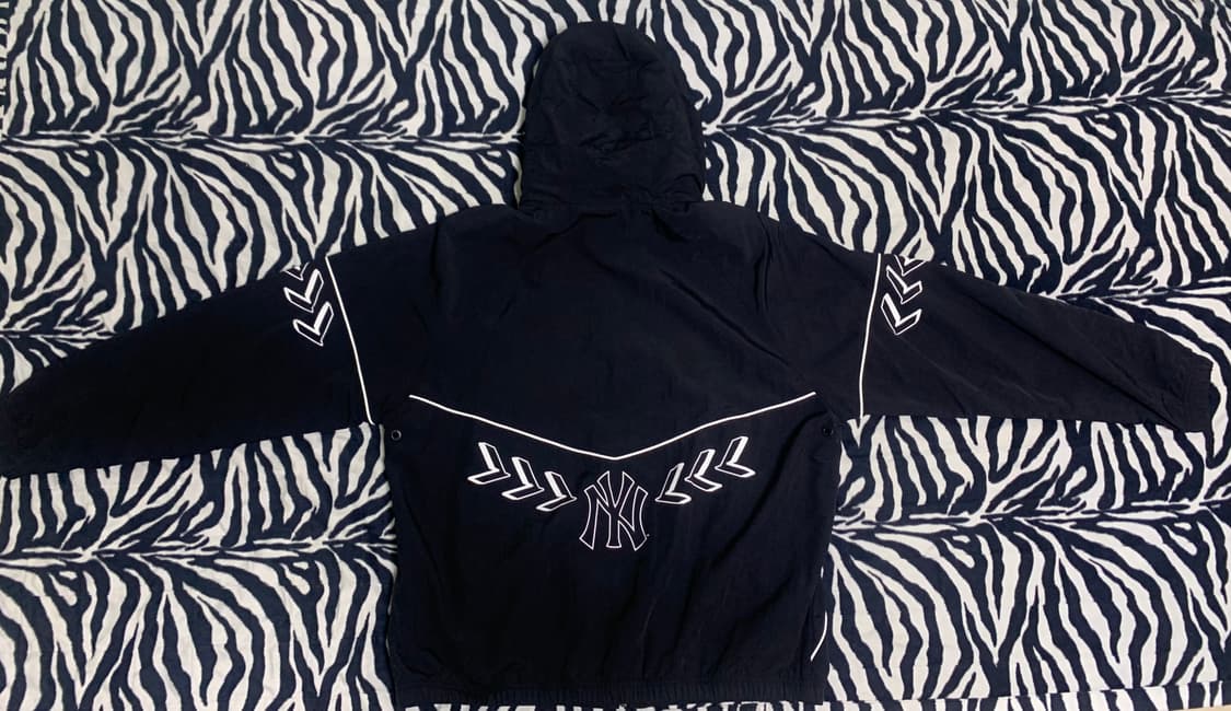 MLB 씸볼 히든후드 바람막이 바지 세트 상품이미지3