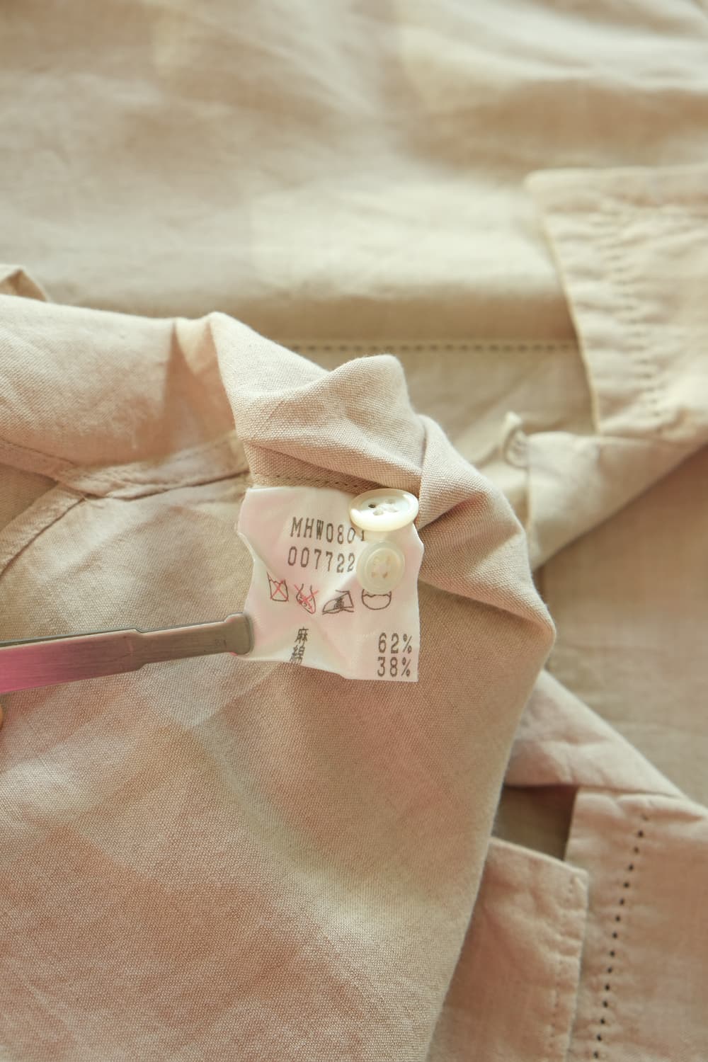 85~90 마가렛호웰 린넨 반팔 블라우스 셔츠 상품이미지5