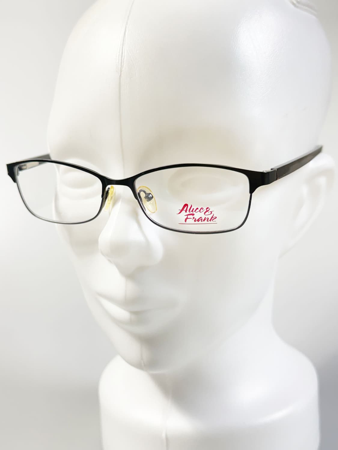 ALICE & FRANK 블랙 메탈 슬림 스퀘어 빈티지 안경 상품이미지8