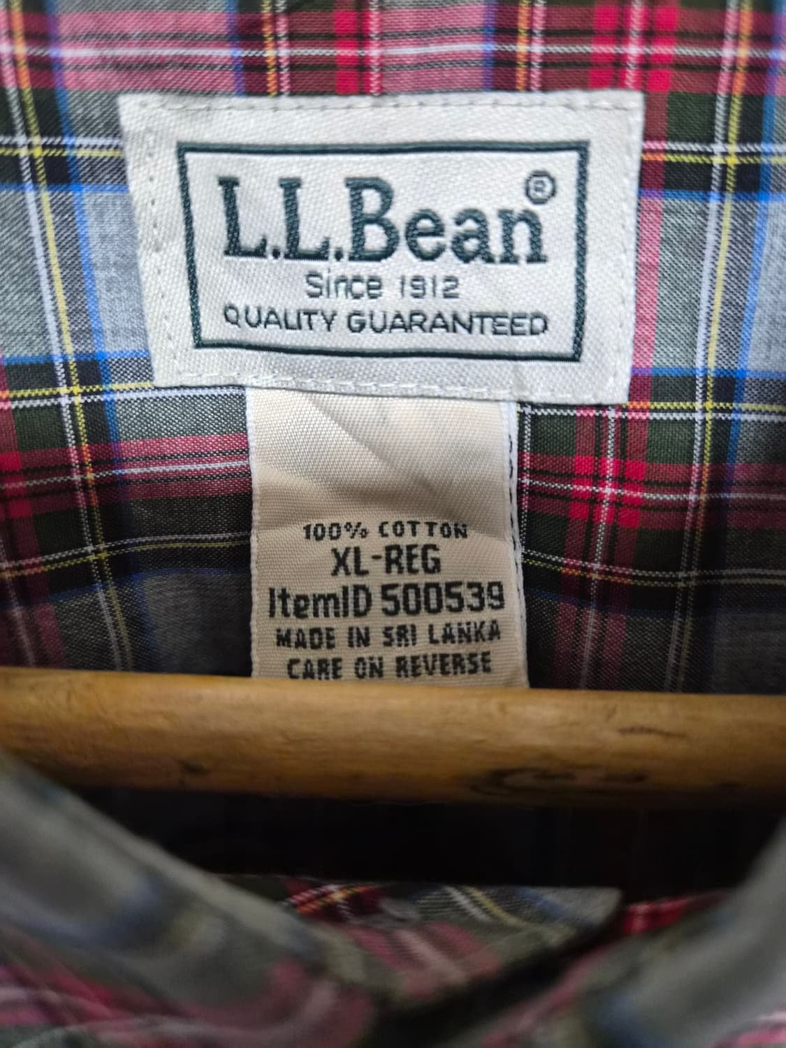 엘엘빈LLBean 체크 셔츠 XL사이즈 - S300 상품이미지4