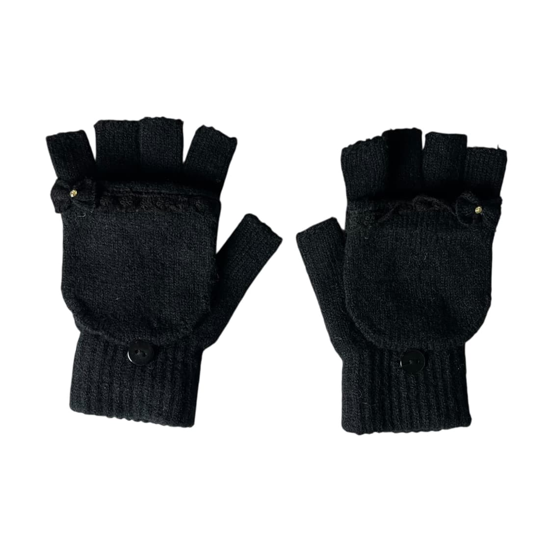 [JPN] 빈티지 재팬 리본 포켓 하프 장갑 상품이미지1