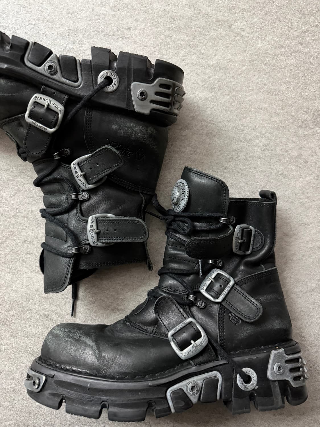 뉴락 메탈릭 하이탑부츠 상품이미지7