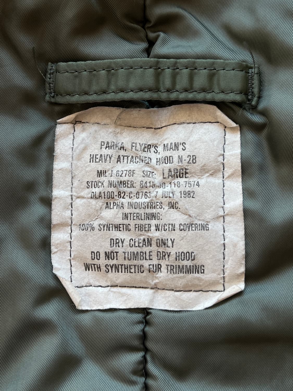 알파 1982 N-2B 봄버 상품이미지10