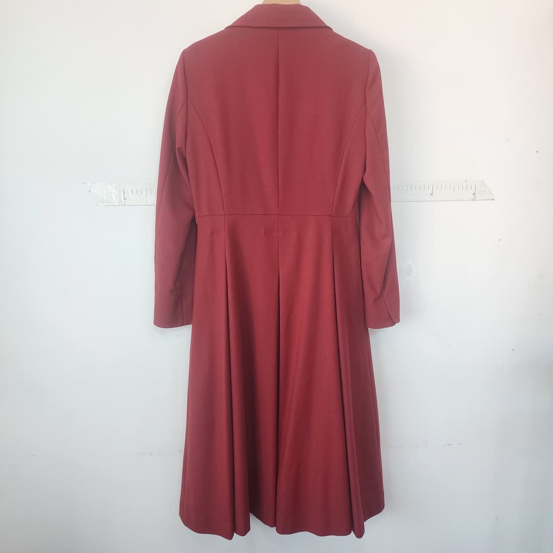 베라왕 레드 모직 롱 코트 상품이미지6