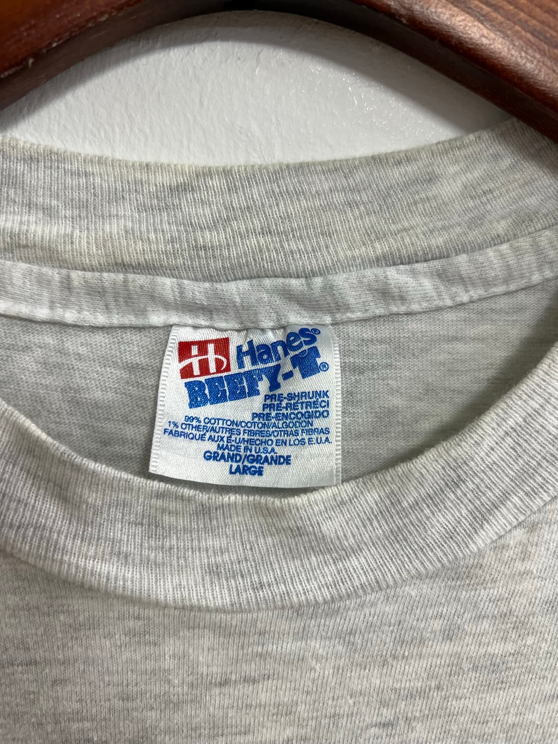 빈티지 90s 헤인즈 프린팅 티셔츠 상품이미지4
