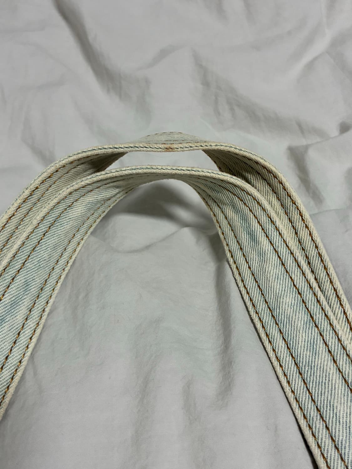 LOGO WASHED DENIM DUFFEL BAG IN SKY 상품이미지6