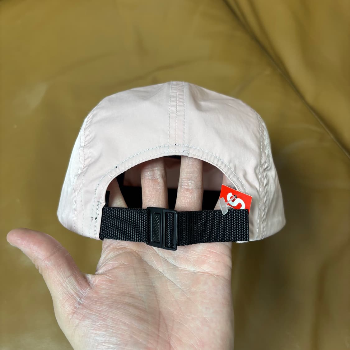 슈프림 캠프캡 모자 박스로고 메쉬 핑크 상품이미지7