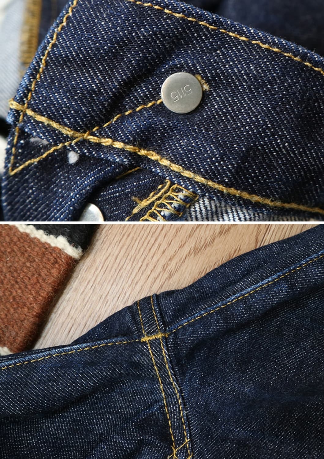 미국메이드 LVC LEVIS 리바이스 47501XX 빅E 셀비지 데님   상품이미지9