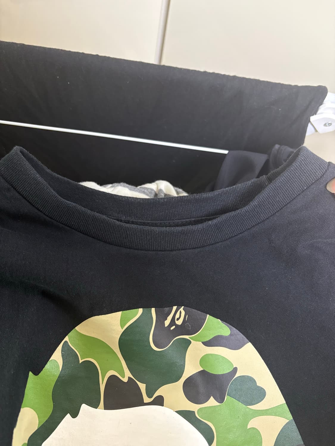 BAPE 베이프 일본 한정 카모 티셔츠 블랙 L 상품이미지5