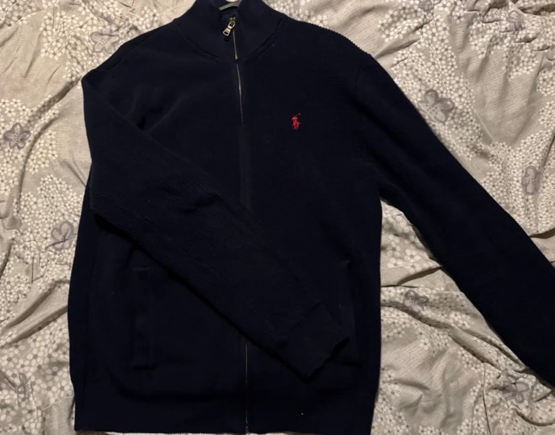 폴로 랄프로렌 네이비 니트집업 M 상품이미지1