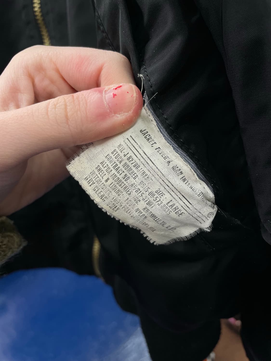 Alpha 알파인더스트리 블랙 ma-1 자켓 상품이미지8