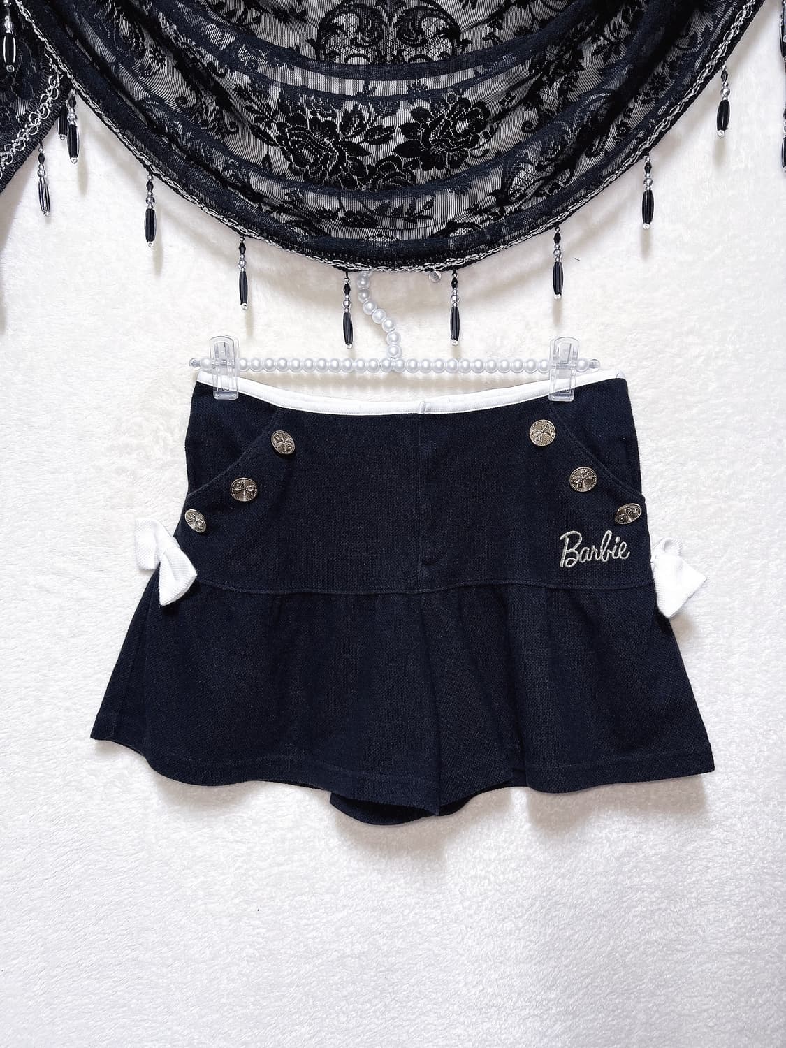 바비 로맨틱갸루 로걀 리본 핀터 히메 큐롯 숏팬츠 반바지 러블리 고스로리 상품이미지4