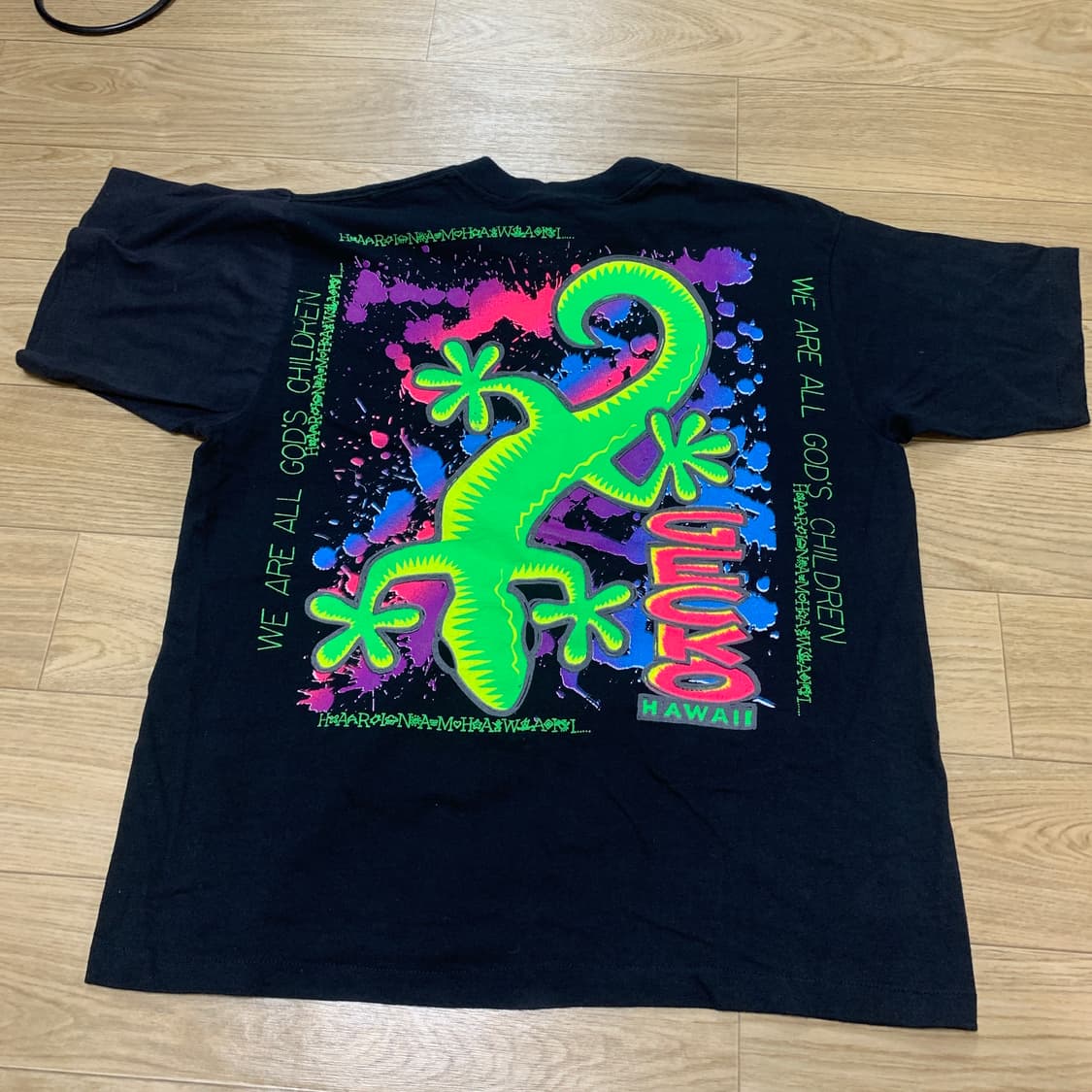 M/USA]Gecko Hawaii 게코 하와이 싱글스티치 90s 에러티 상품이미지2