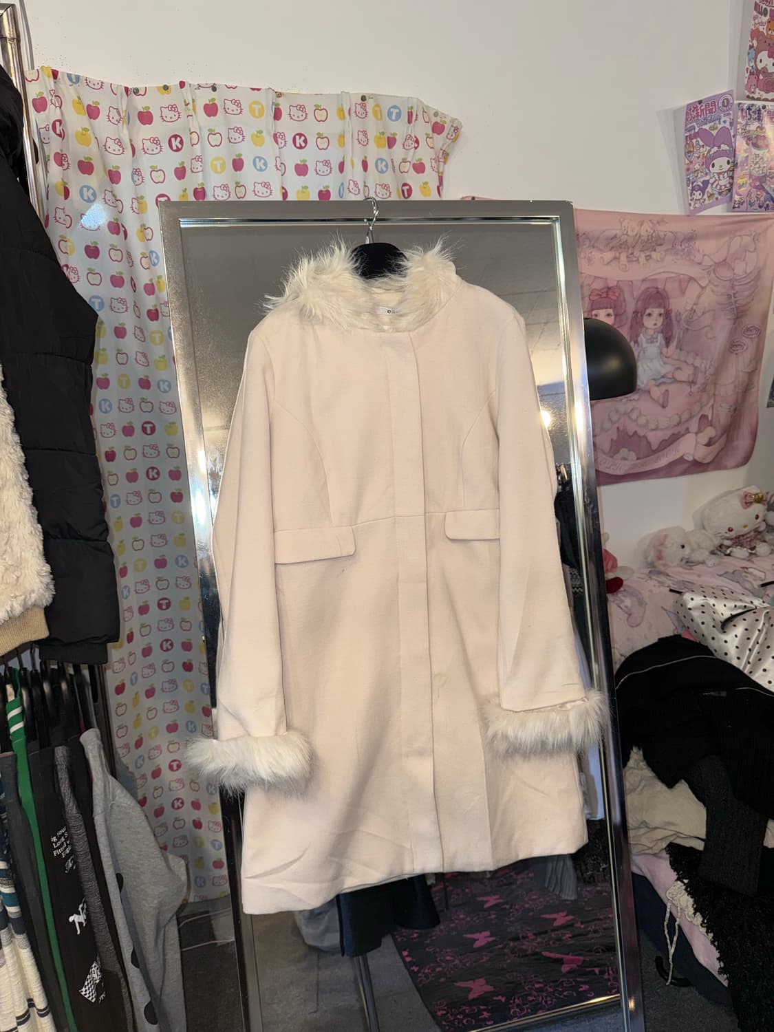 핑크 코트 상품이미지1