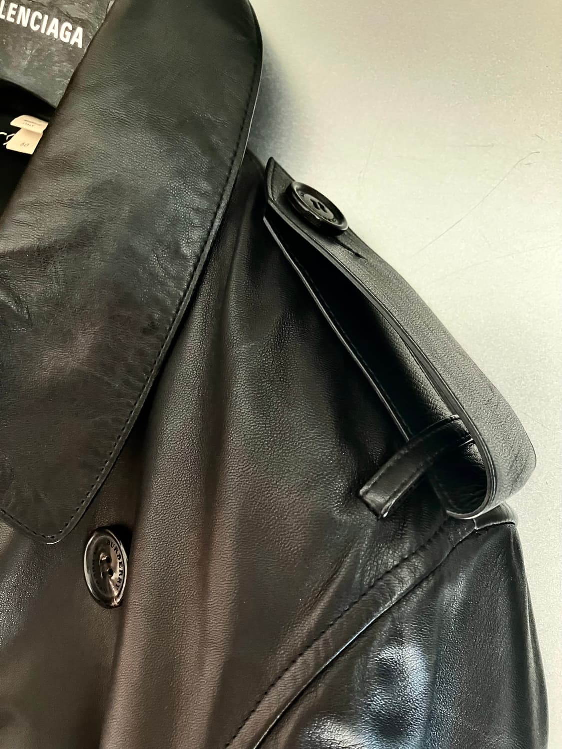 버버리 가죽 트렌치코트 상품이미지6