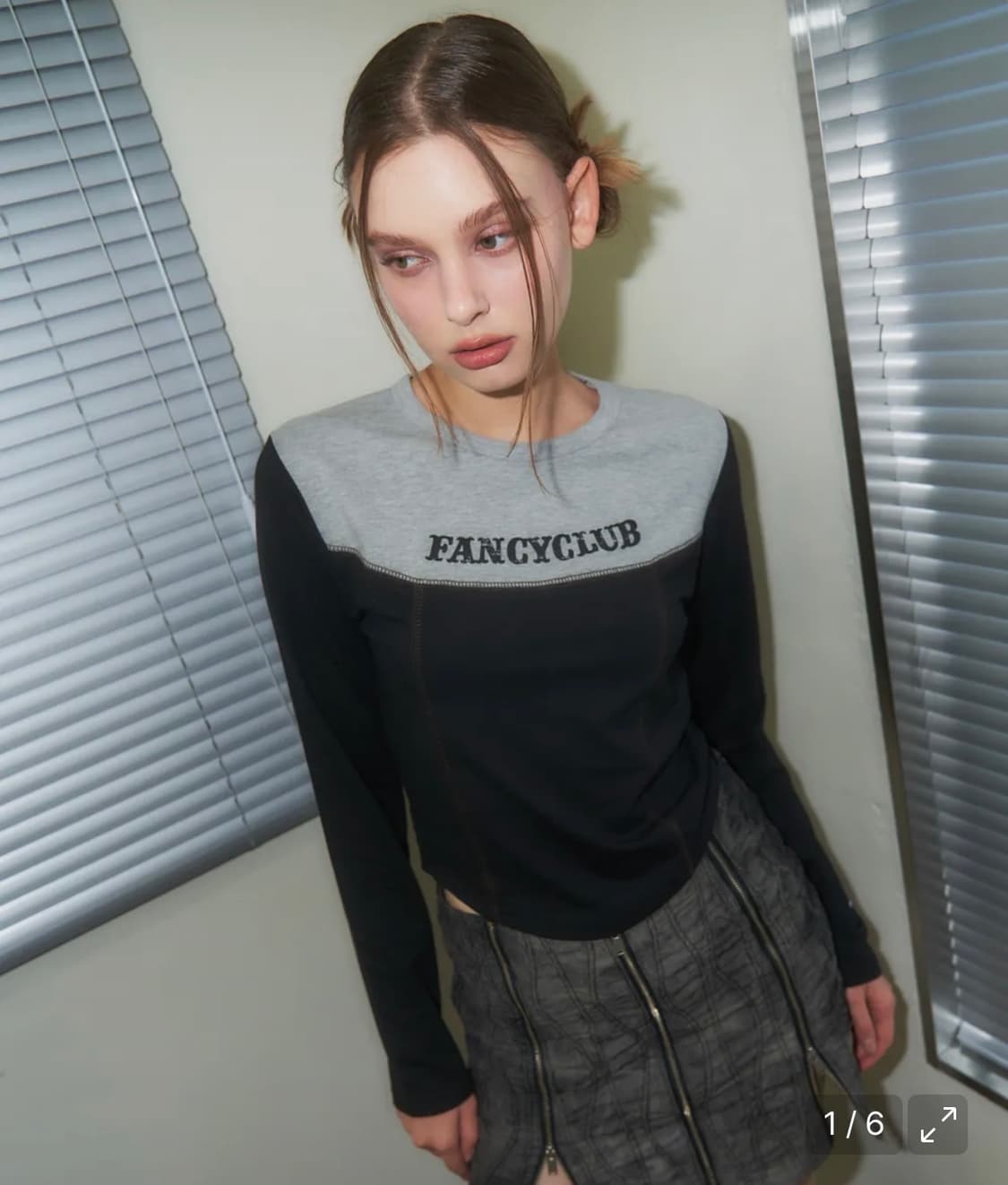 터닝 클래식 스티치 크롭티 상품이미지4