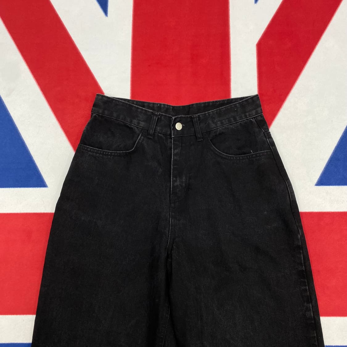 펀치드렁크파티즈 와이드 흑청데님팬츠 0실측 30 상품이미지2