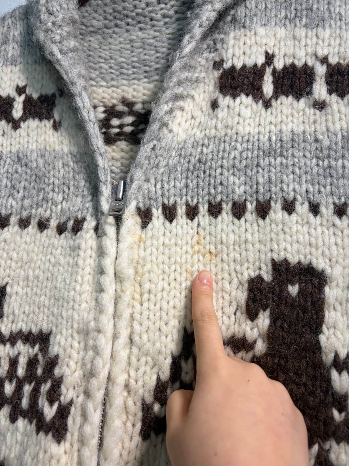 [M] 코위찬 썬더버드 헤비울 100% 베스트 집업  상품이미지5