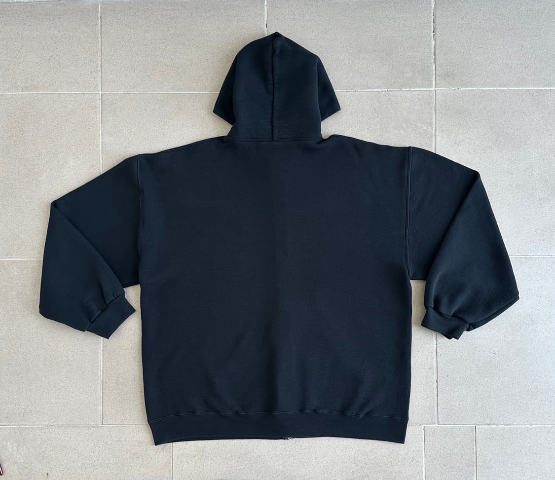 빈티지 러셀 후드집업 블랙 XL 상품이미지2