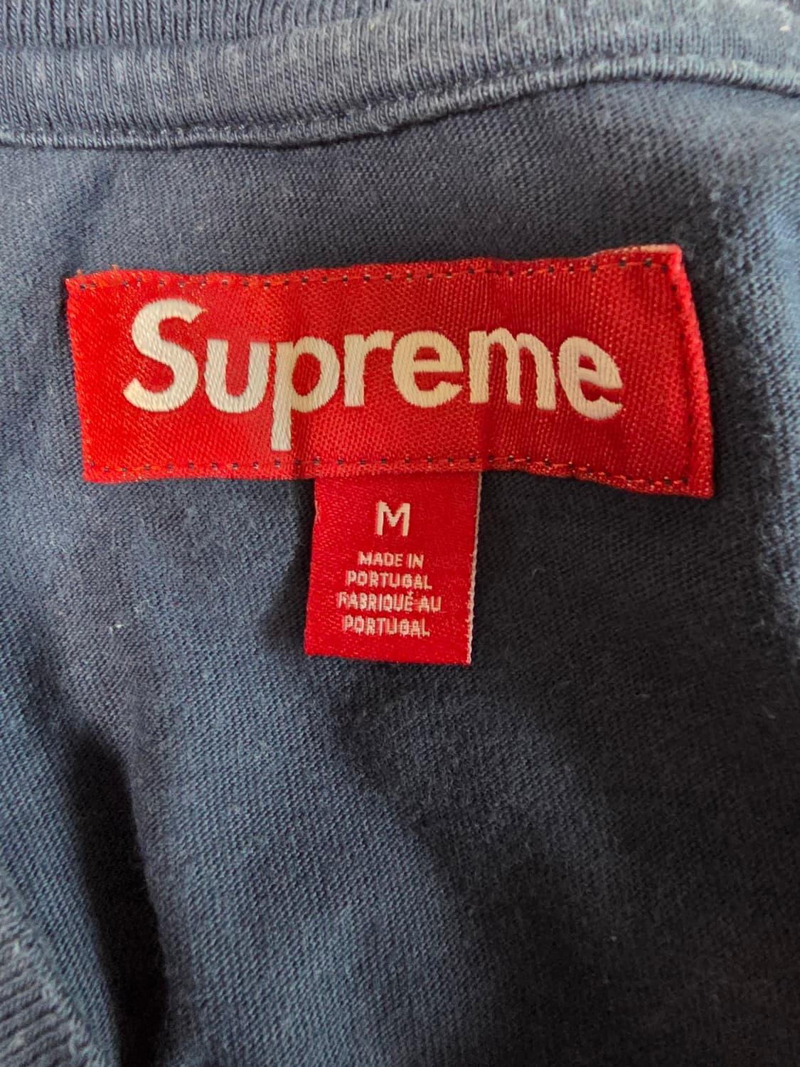 [M] 25ss Supreme Intarsia 빅 백로고 반팔 티셔츠 상품이미지3