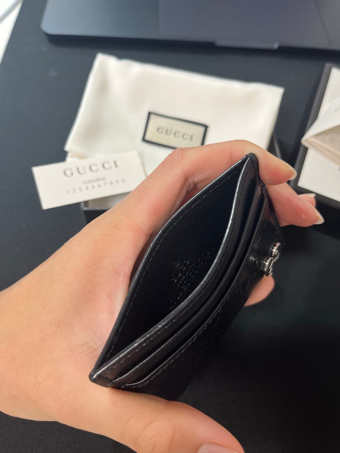 구찌 GG 시그니처 카드지갑 S급 풀박스 상품이미지5