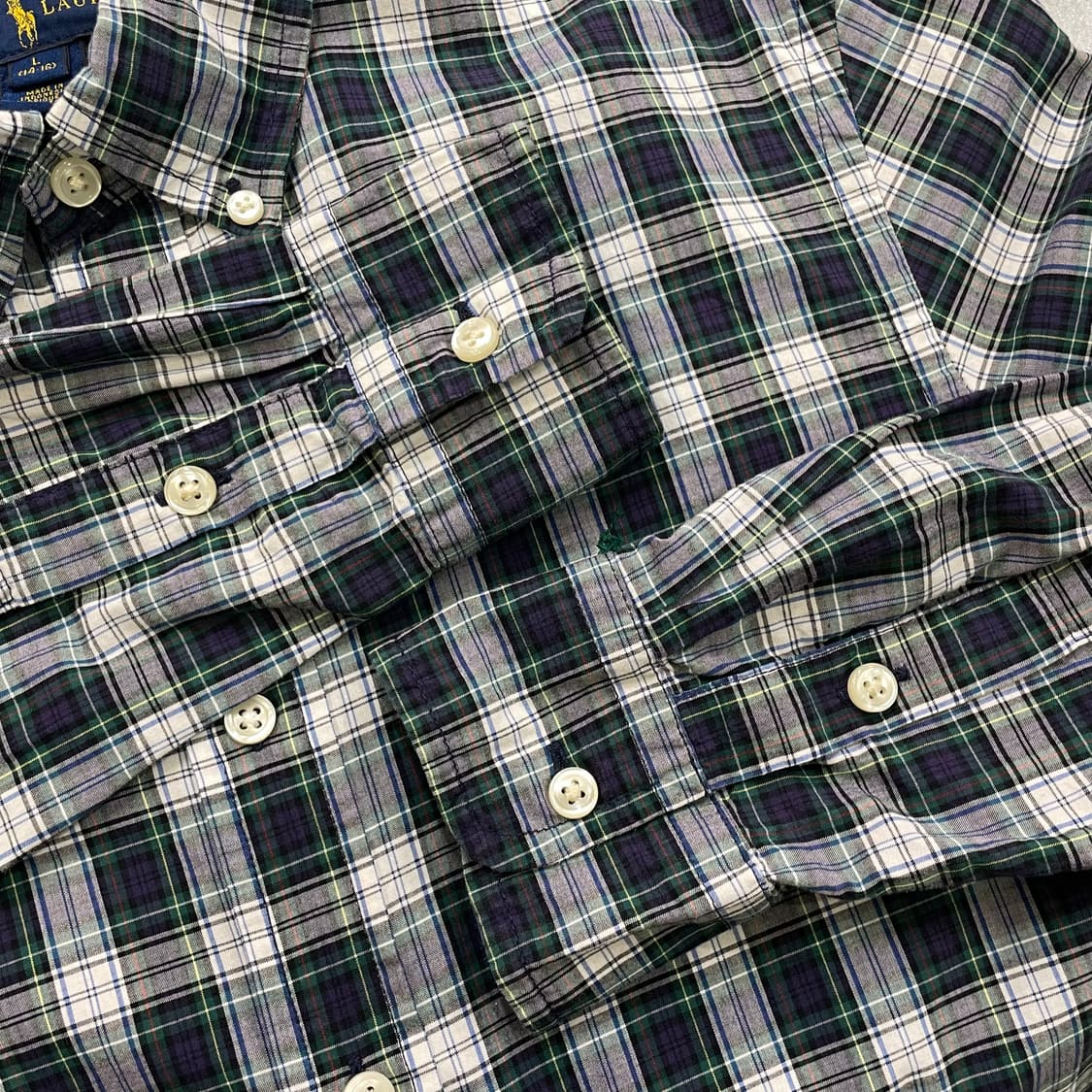 (L) POLO 폴로 랄프로렌 체크 셔츠 상품이미지7