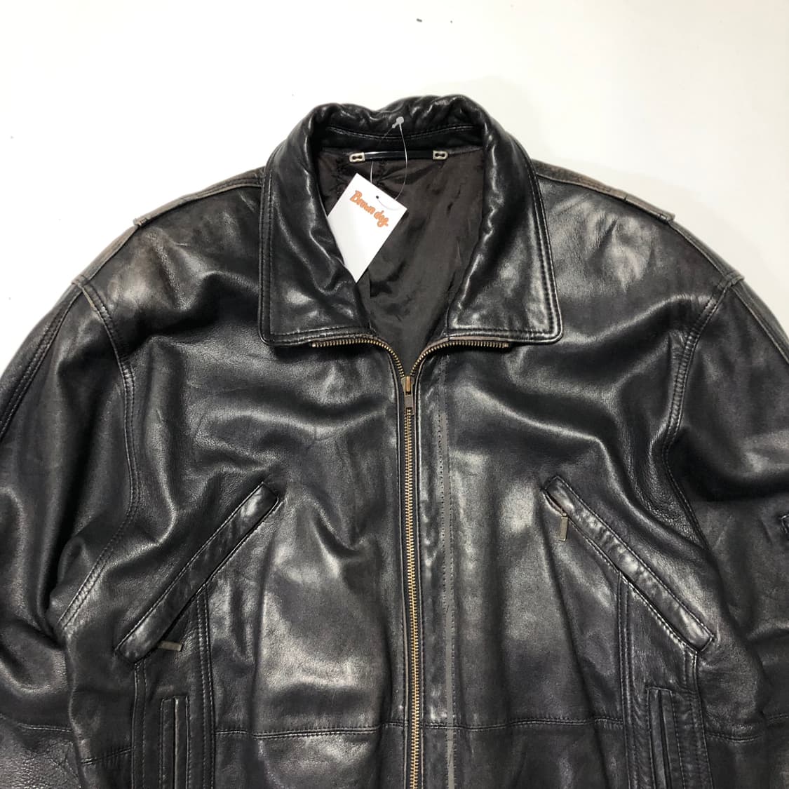 1980s Westbury 레더자켓  상품이미지4