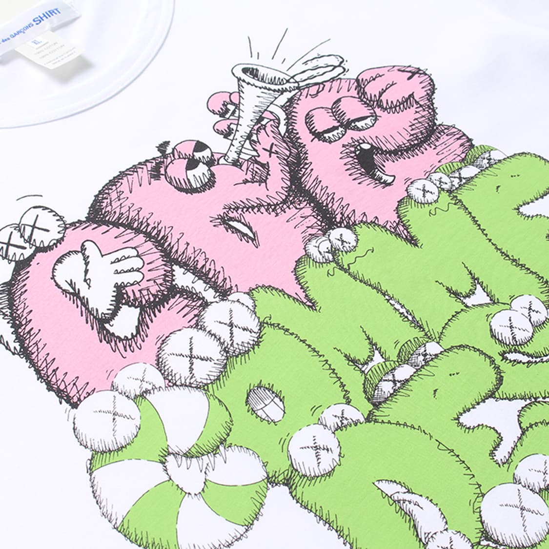  CDG X KAWS "White T-Shirts" 상품이미지4