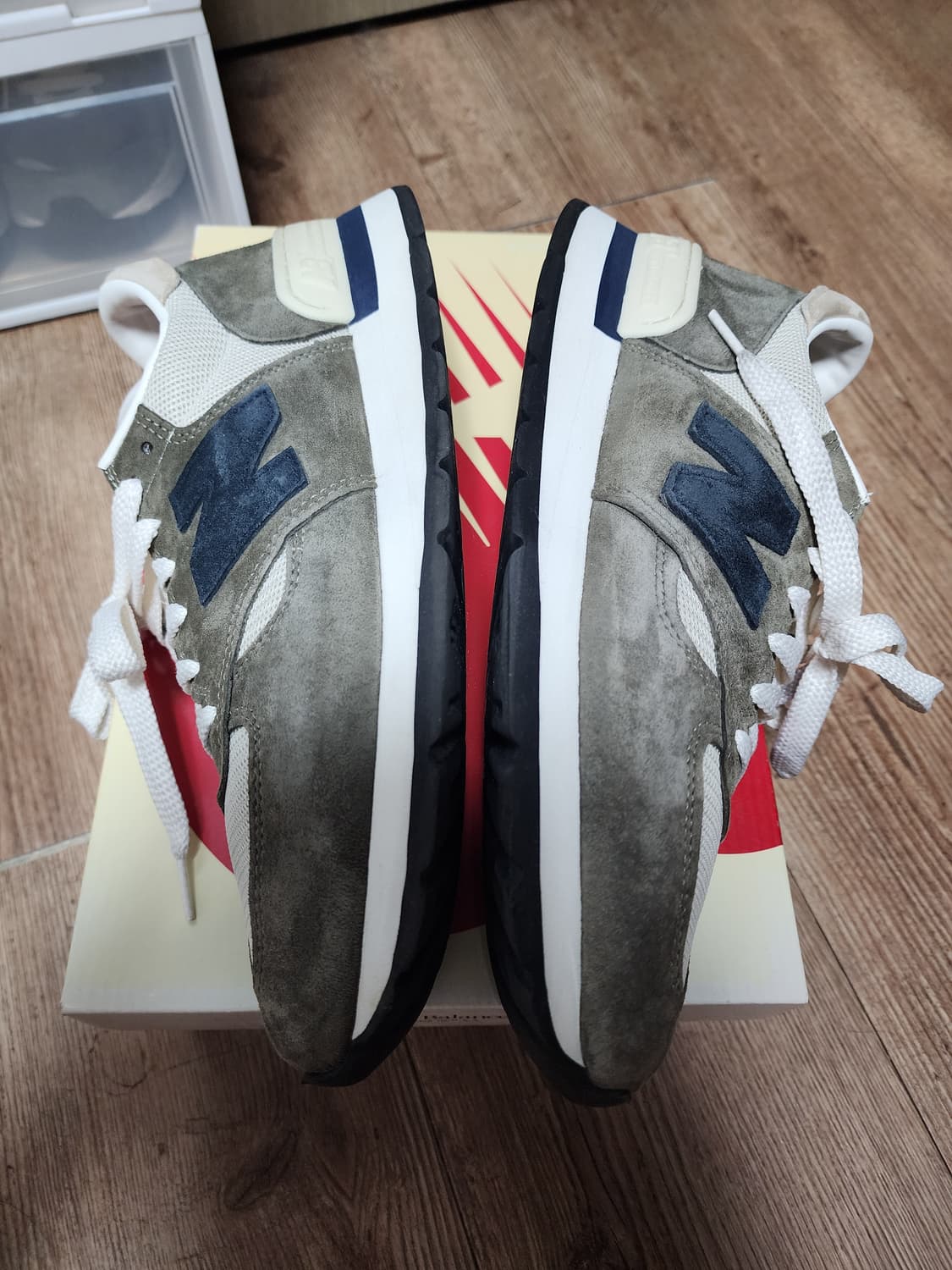 [285] 뉴발란스 990v1 메이드 인 USA 올리브 상품이미지5