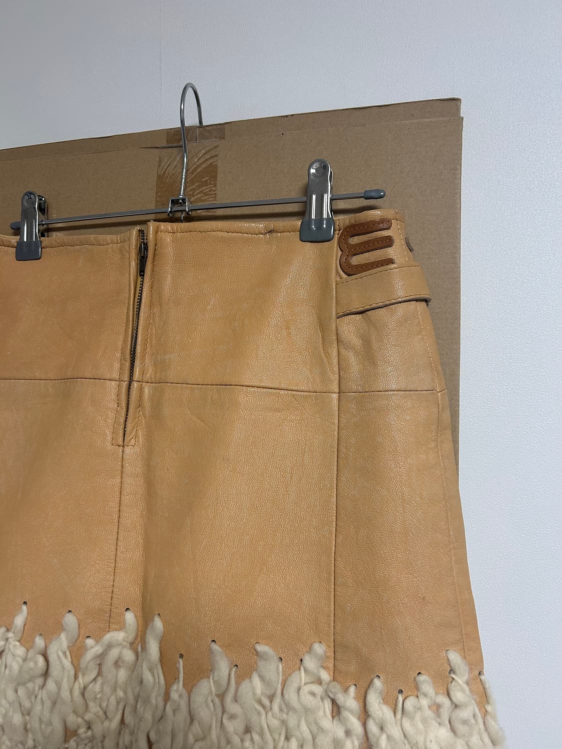 vintage 고트스킨 울 스커트 상품이미지6