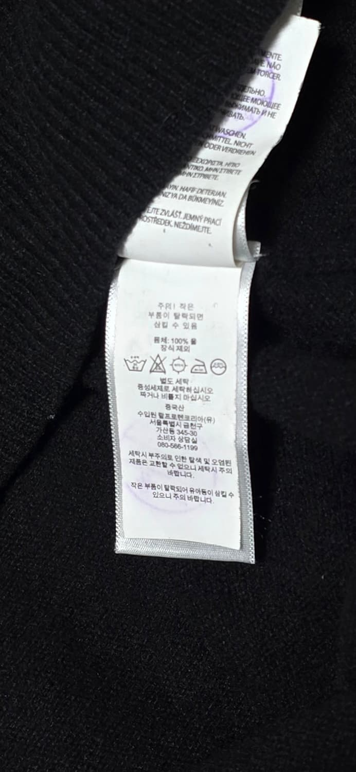 폴로 랄프로렌 블랙 크루넥 니트 XL 상품이미지4