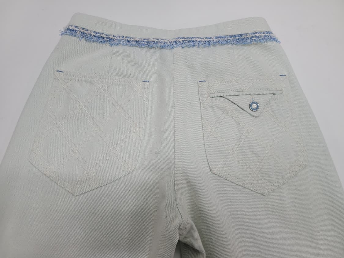 TIME 21SS 한섬 타임 와이드핏 데님 청바지 / 여 64 민트 연청 상품이미지4