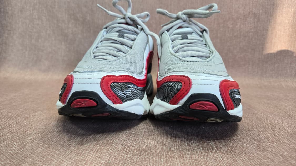 리복 275mm-  DMX 운동화 회색/레드 상품이미지3