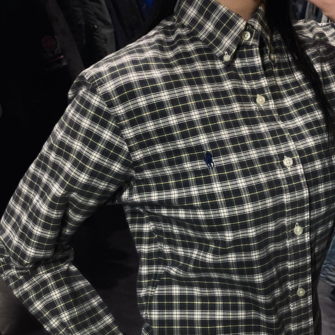 [IM] 폴로 랄프로렌 타탄 체크 블랙 옥스퍼드 셔츠 상품이미지6