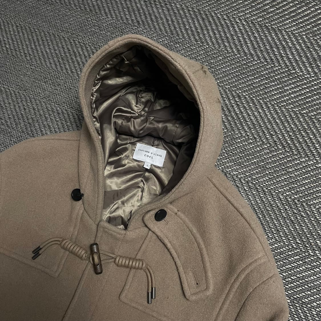 커스텀 어클락 아메카지 박시핏 더플 모직 롱 코트o 5413 상품이미지7